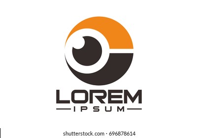 circular flat photography logo