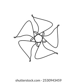 vetor de padrão abstrato floral circular eps