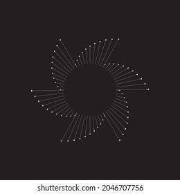Circular floral arts ( Vector art )