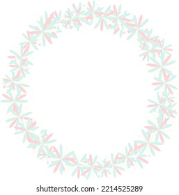 Circular Floral Border Soft Color