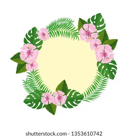 circular floral decoration icon
