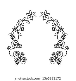 circular floral decoration icon