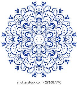 Circular floral ornament. Mandala, vintage vector banner frame card for text, invitations for wedding, birthday celebration, white background, wallpaper, ethnic, boho
