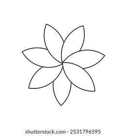 pétalas florais circulares padrão abstrato vetor eps