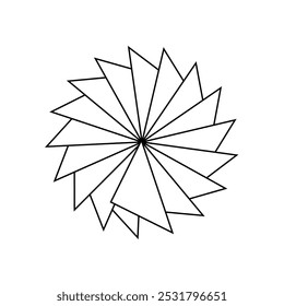 Pétalos florales circulares Vector de patrón abstracto EPS