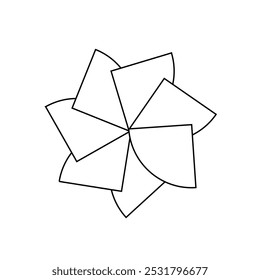 circular floral petals abstract pattern vector eps