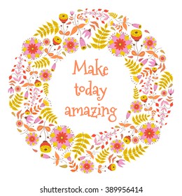 Circular floral wreaths