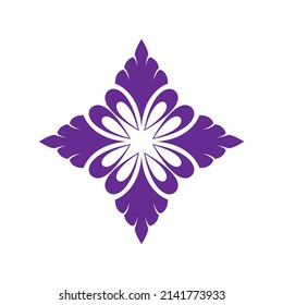 circular flower mandala design ornament vector illustration