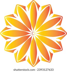 Circular flower mandala pattern for Henna, Mehndi, Decoration. Decorative ornament in ethnic oriental style. Outline doodle hand draw vector illustration.   