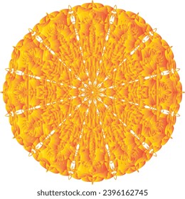 Zirkuläre Blume Mandala Muster für Henna, Mehndi, Dekoration. Dekorative Ornamente im orientalischen Stil. Umrissdoodle Hand ziehen Vektorgrafik.   