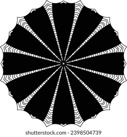 Patrón de flores circulares mandala para Henna, Mehndi, Decoración. La decoración es de estilo étnico oriental. Dibujar ilustración vectorial con la mano del garabato de contorno.   
