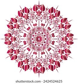 Kreisförmige Blume Mandala Muster für Henna, Mehndi, Tattoo, Dekoration. Dekorative Ornamente im ethnisch-orientalischen Stil. Outline Doodle Hand Zeichnungsvektor