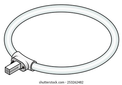 A circular fluorescent tube / bulb.
