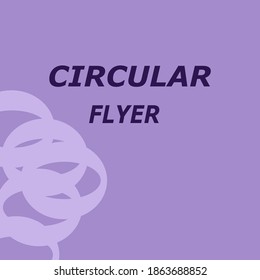 Volante circular. Fondo de lavanda. Perfecto para portada moderna y tranquila, volante, fondo, afiche, plantilla, revista, etc.