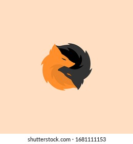 The circular fox logo is like yin yang.
Unique logo.