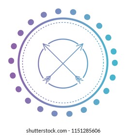 circular frame with arrows