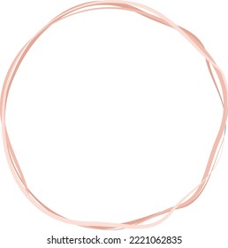 circular frame of tree branches used for decoration 