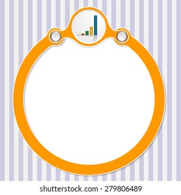 Circular frame for your text and graph