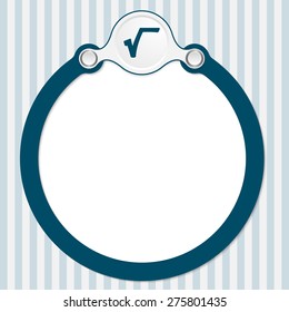 circular frame for your text and radix symbol