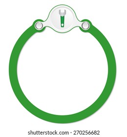 circular frame for your text and spanner