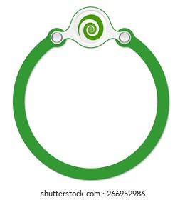 circular frame for your text and spiral