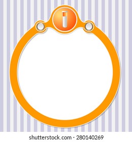 Circular frame for your text and test tube