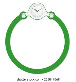 circular frame for your text and watches