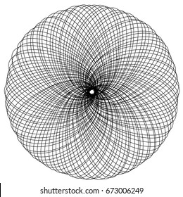 Circular geometric design.
