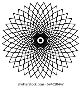 Circular geometric design.