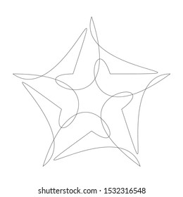 Circular geometric design element(s) with editable lines (outline is not expanded). Abstract radial mandala, motif element. Concentric lines ornament