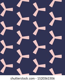 circular geometric Design shape for printing on fabric, textiles. Traditional, elegant, ethnic style. Fashionable blue and pink colors. Vector illustration