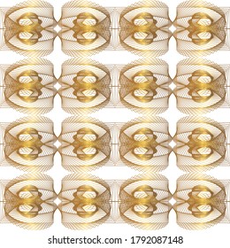 circular geometric line seamless pattern design