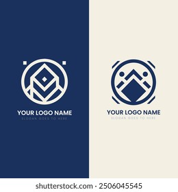 Circular Geometric Logo Variations, Modern Iconic Circular Logo Designs, Abstract Circle-Based Logo Concepts.