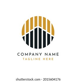 Circular geometric minimal cbrand logo