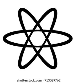 Circular geometric motif. Abstract grayscale op-art element