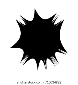 Circular geometric motif. Abstract grayscale op-art element