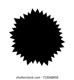 Circular geometric motif. Abstract grayscale op-art element