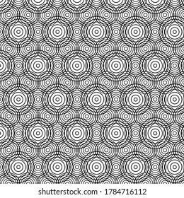 Circular Geometric Vector Pattern | Transparent, Isolated on white background 