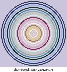 Circular geometric vortex colorful vector background