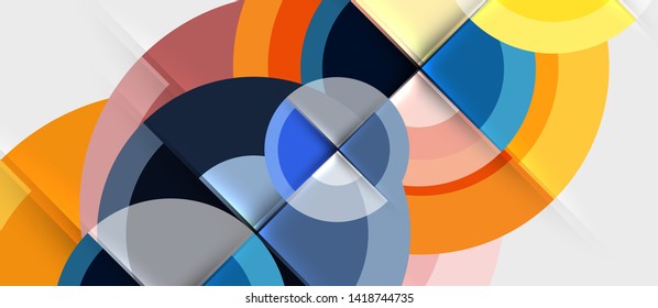 Geometrisches Modell, Vektorhintergrund für Geschäftspräsentationen