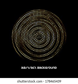 Circular geometry. Abstract background. Vector design.
