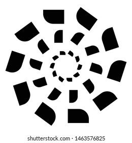 Circular geometry. Circular / concentric abstract design element