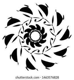 Circular geometry. Circular / concentric abstract design element