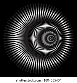 Circular geometry design element. Vector illustration - Shutterstock ID 1804535434
