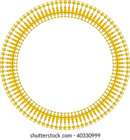 Circular gold design