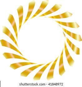 Circular gold design