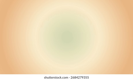 Circular gradient background blending warm peach and gentle green tones with smooth diagonal transition