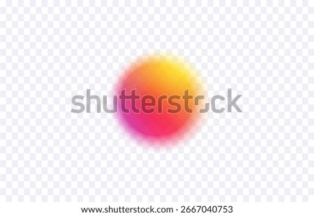 Circular gradient frame with bright glowing lines

