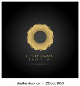 Circular Gradient & Transparent Logo. Icon & Symbol Vector Template.