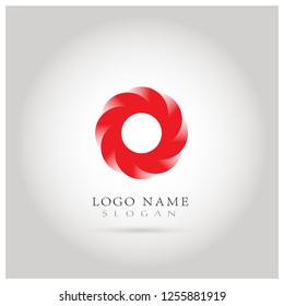 Circular Gradient & Transparent Logo. Icon & Symbol Vector Template.